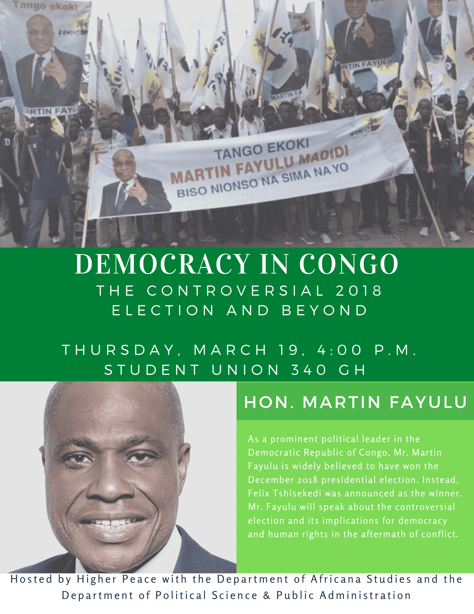 Democracy in Congo Flyer